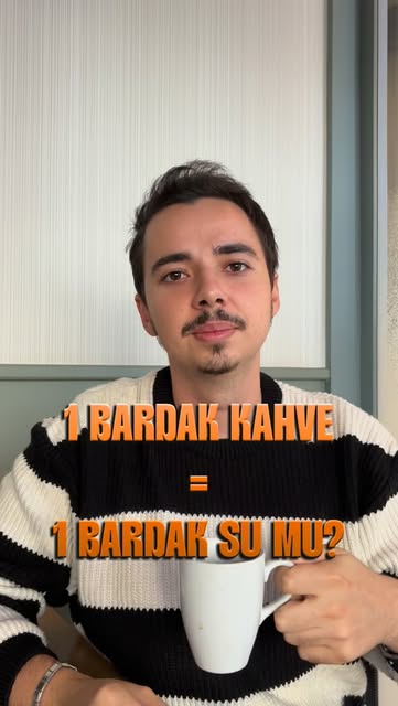 Diyetisyen Buğra Ak kahve ve su tüketimini anlatıyor